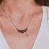 Purple Elixir | .925 Sterling Silver | Firefly Glass Infinity Clasp Necklace